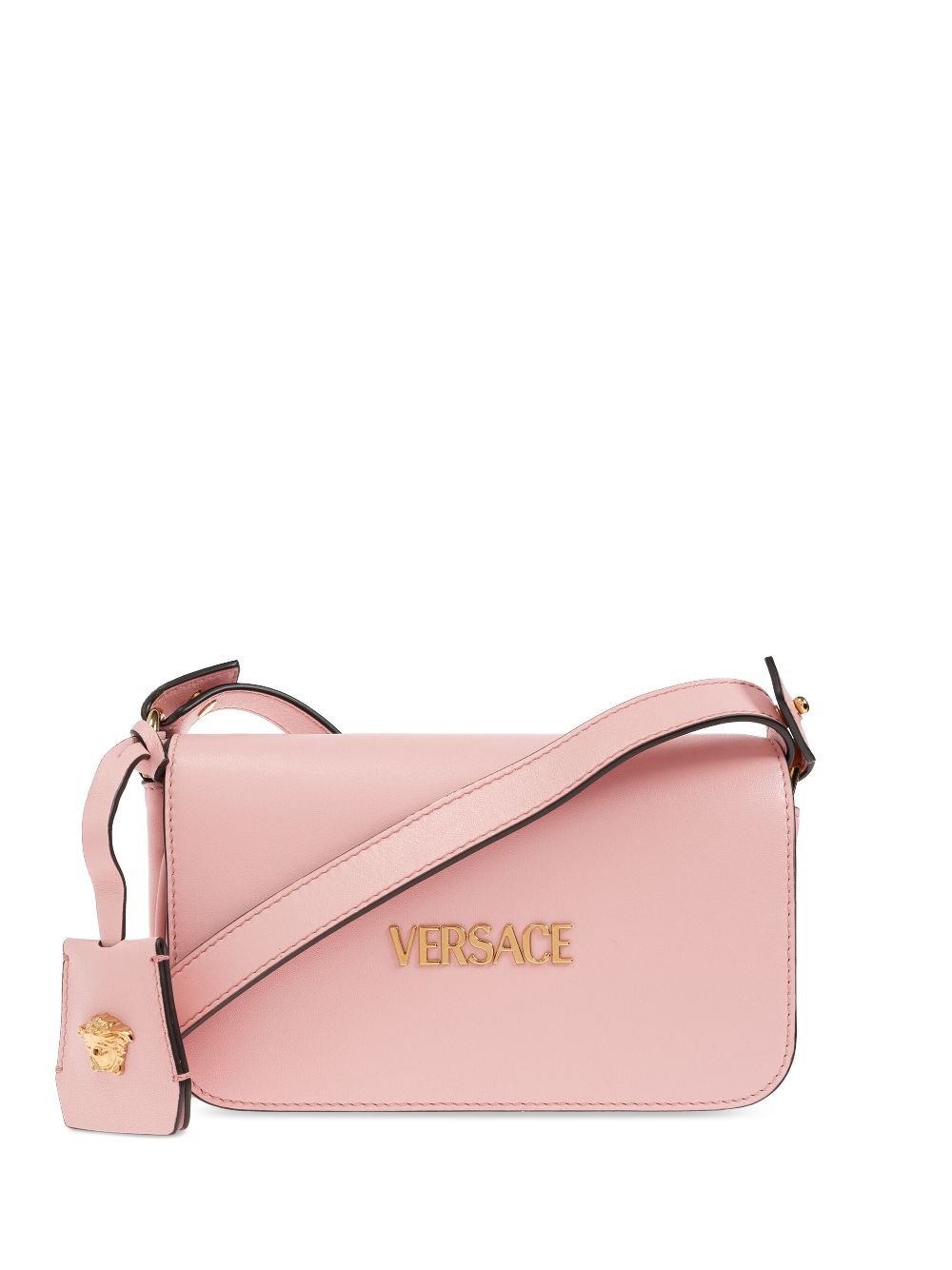 10187471A131711PG4V VERSACE TAG 레더 미니 백